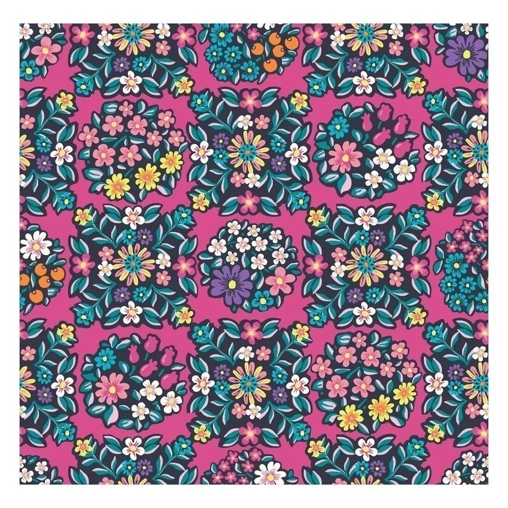 VERA Bradley Kaleidoscope Rosettes 100% Cotton Standard Pillow Shams 20